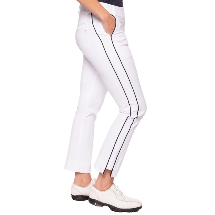 Golftini Ladies 2026 Ankle Pant - White/Navy