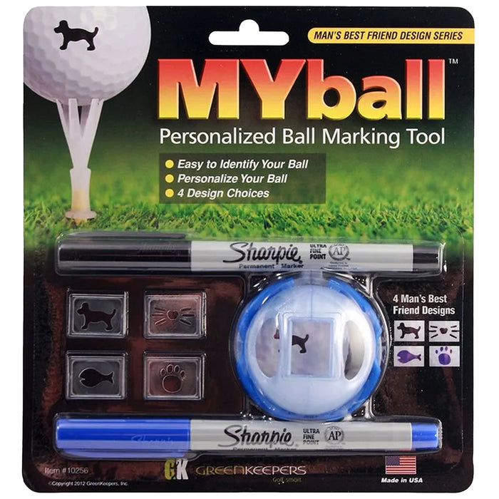 Green Keepers MyBall - Man's Best Friend Ball Marking Tool