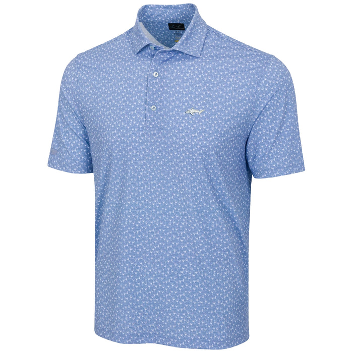 Greg Norman Martini Brunch Polo Shirt - Vintage Blue