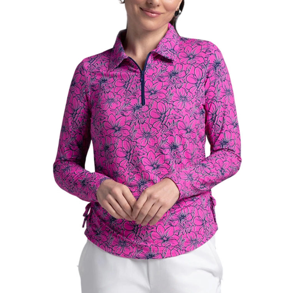 ibkul long sleeve dresses IBKUL Ladies Diana Long Sleeve Polo Shirt — The House of Golf