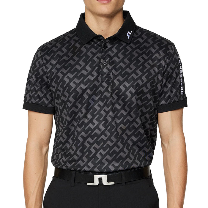 J.Lindeberg 2024 Tour Tech Regular Fit Print Polo Shirt