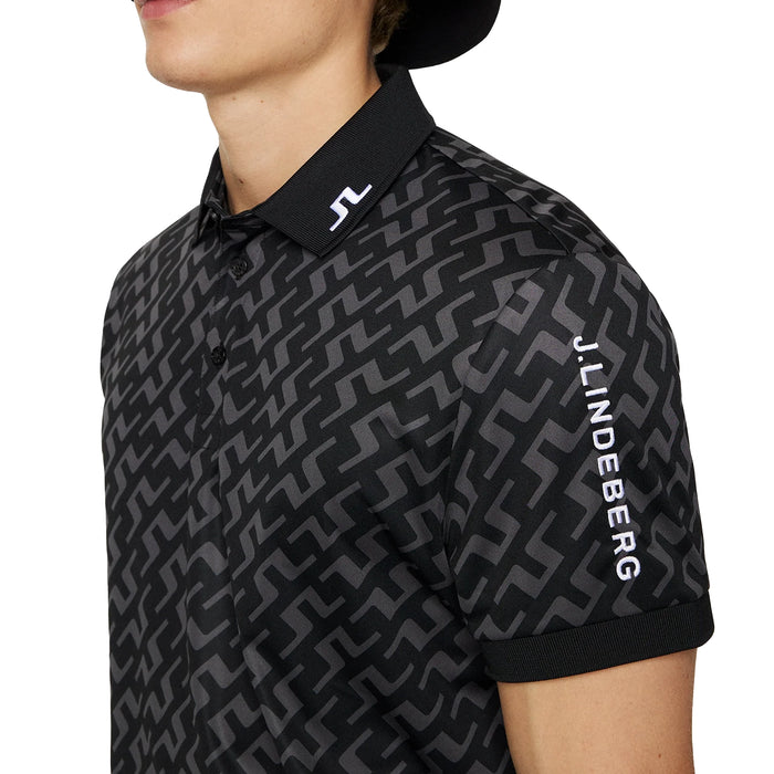 J.Lindeberg 2024 Tour Tech Regular Fit Print Polo Shirt