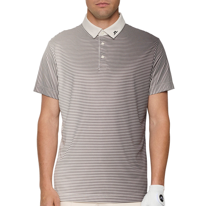J.Lindeberg 2025 Marvin Stripe Polo Shirt
