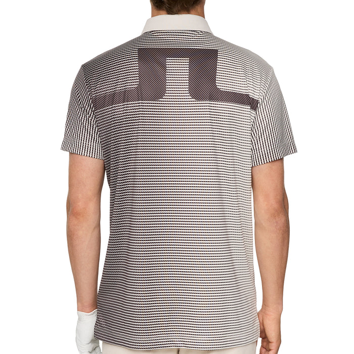 J.Lindeberg 2025 Marvin Stripe Polo Shirt