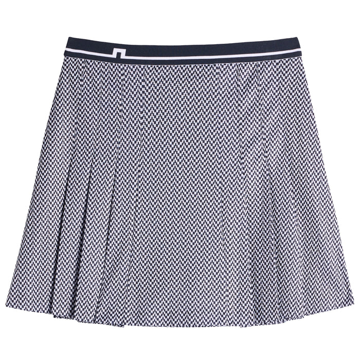 J.Lindeberg Ladies 2026 Harlow Print Skort - Bridge Stack Heather Navy S