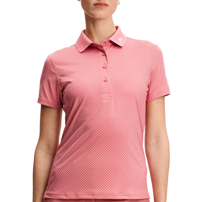 J.Lindeberg Ladies 2026 Tour Tech Print Polo Shirt