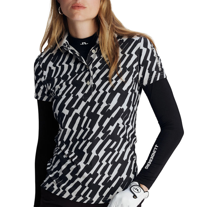 J.Lindeberg Ladies 2026 Tour Tech Print Polo Shirt