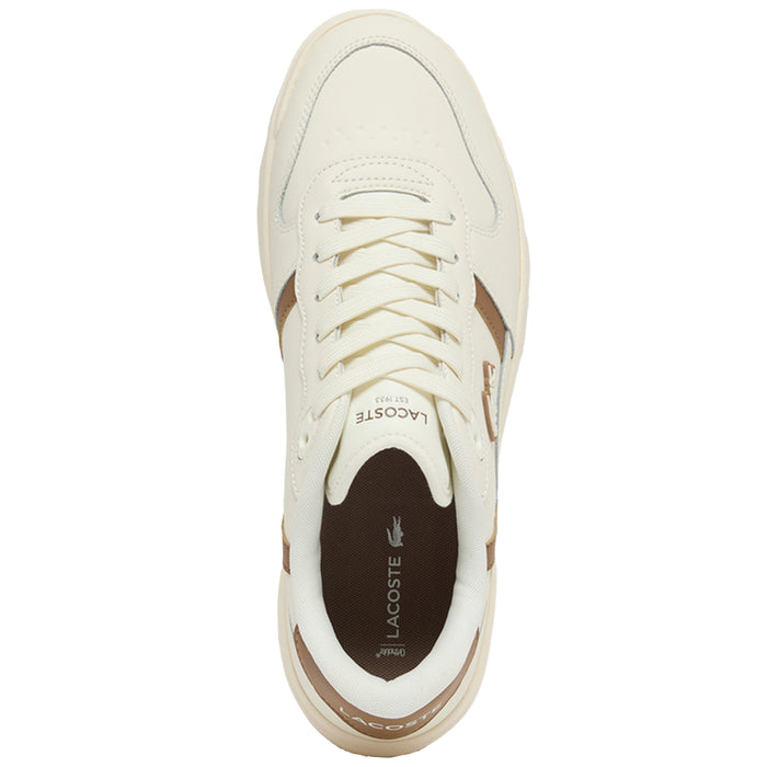 Lacoste 2026 T-Clip Golf Shoes - Off White/Brown