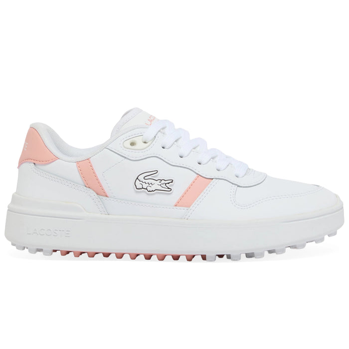 Lacoste Ladies T-Clip Golf Shoes - White/Pink
