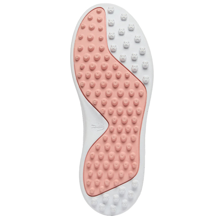 Lacoste Ladies T-Clip Golf Shoes - White/Pink