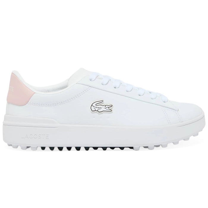 Lacoste Ladies 2026 Carnaby Golf Shoes - White/Light Pink