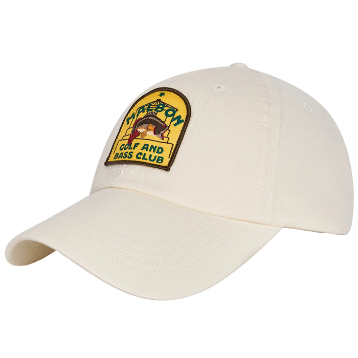 Malbon 2026 Bass Club Dad Golf Hat - Ivory