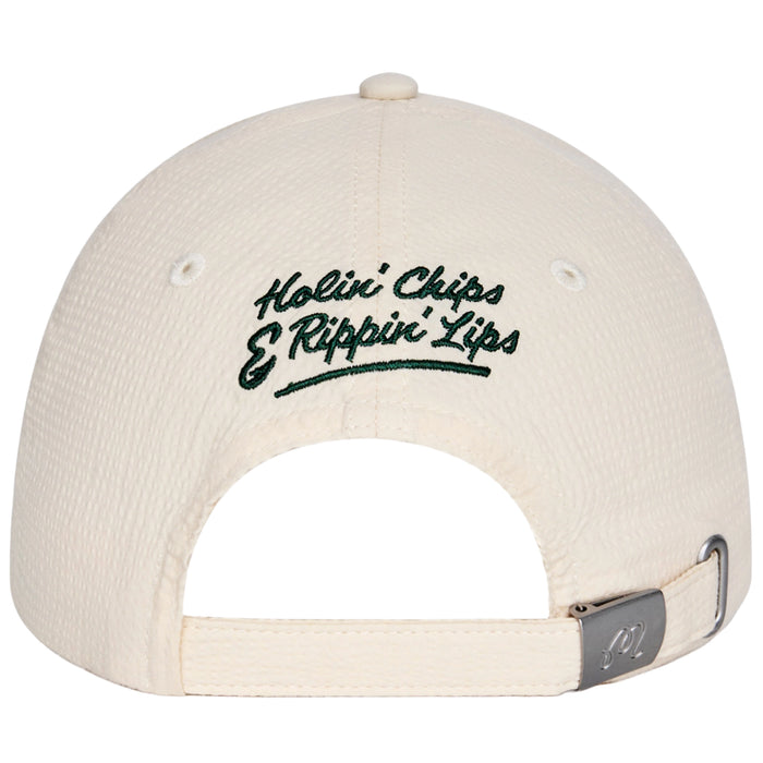 Malbon 2026 Bass Club Dad Golf Hat - Ivory