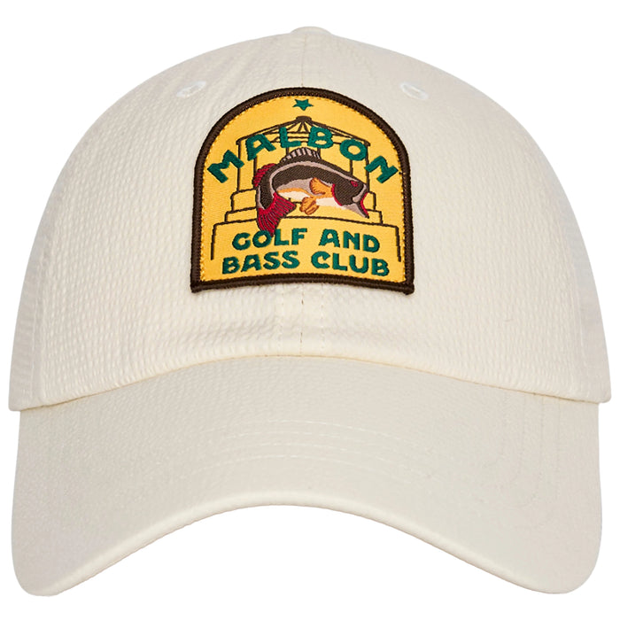 Malbon 2026 Bass Club Dad Golf Hat - Ivory