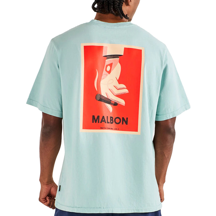 Malbon 2026 Bermuda Cigar Tee - Surf Spray