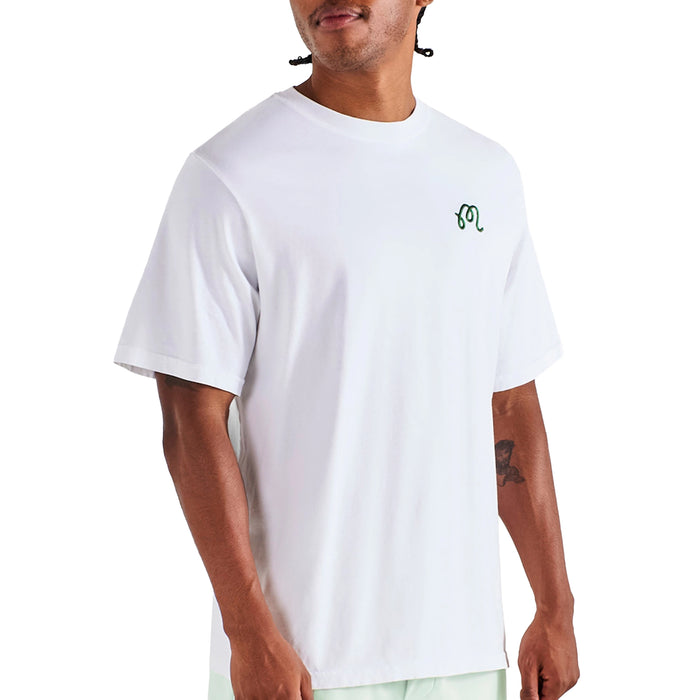 Malbon 2026 Bermuda Playa Tee - Bright White