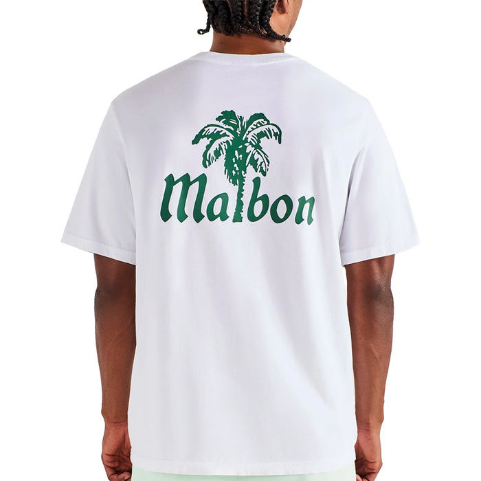 Malbon 2026 Bermuda Playa Tee - Bright White