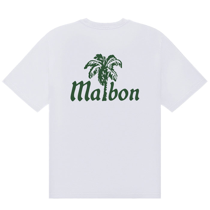 Malbon 2026 Bermuda Playa Tee - Bright White