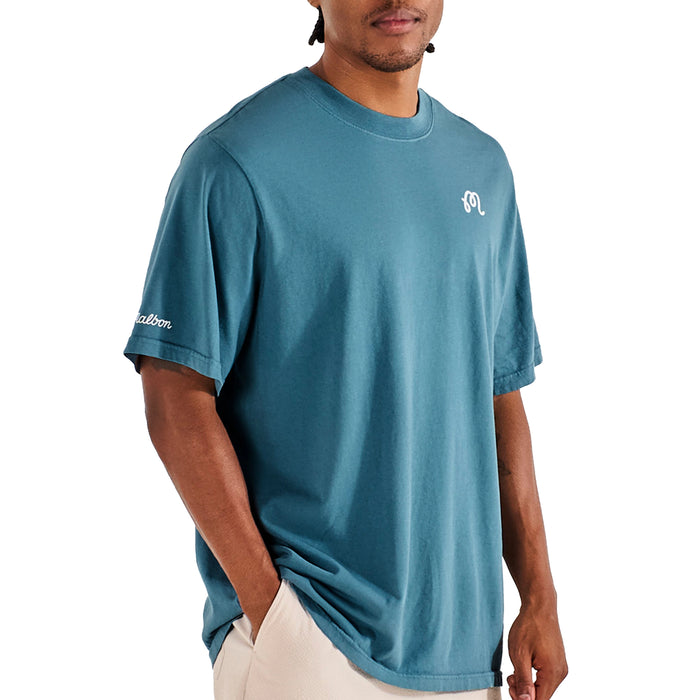 Malbon 2026 Bermuda Tee - Aegean Blue