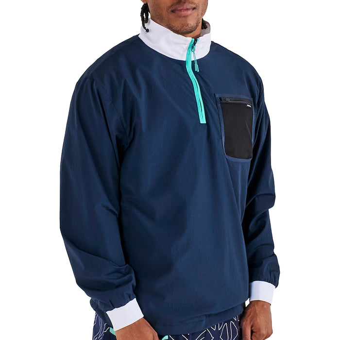 Malbon 2026 Cascade Quarter-Zip Windshirt - Midnight