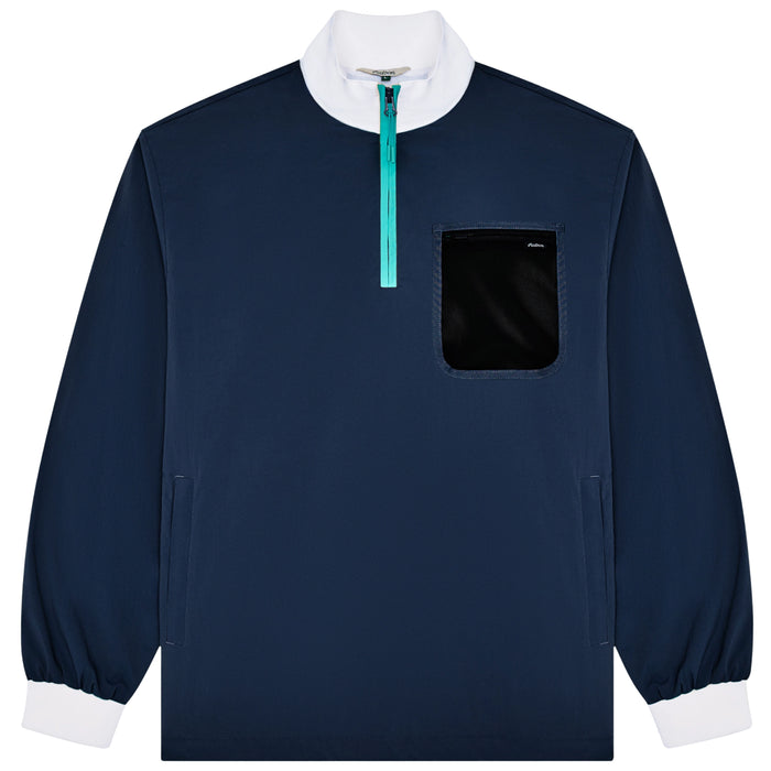 Malbon 2026 Cascade Quarter-Zip Windshirt - Midnight