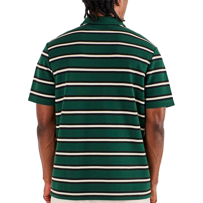 Malbon 2026 Fairway Bass Club Polo Shirt - Forest Stripe