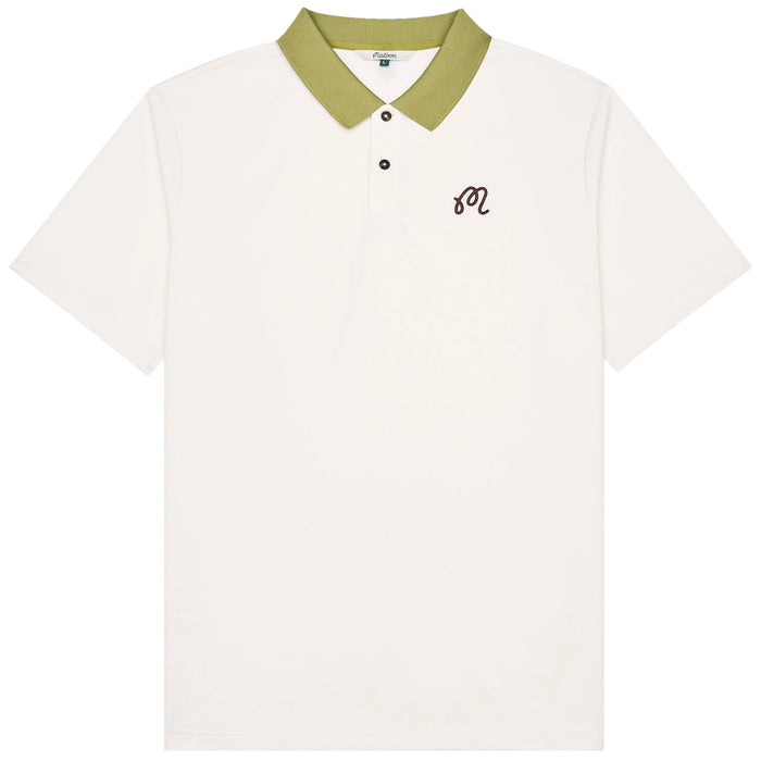 Malbon 2026 Fairway Hex Polo Shirt - Ivory