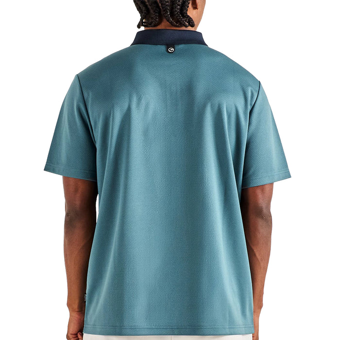 Malbon 2026 Fairway Hex Polo Shirt - Slate