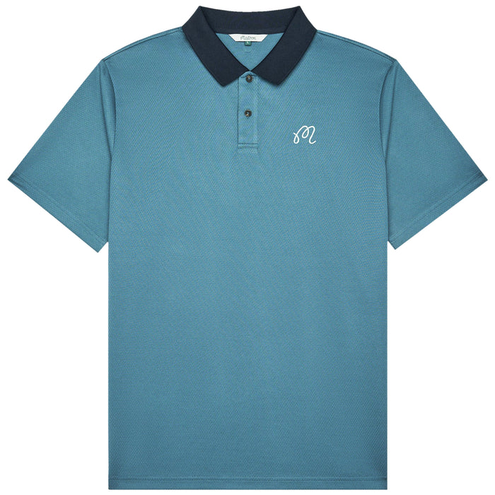 Malbon 2026 Fairway Hex Polo Shirt - Slate