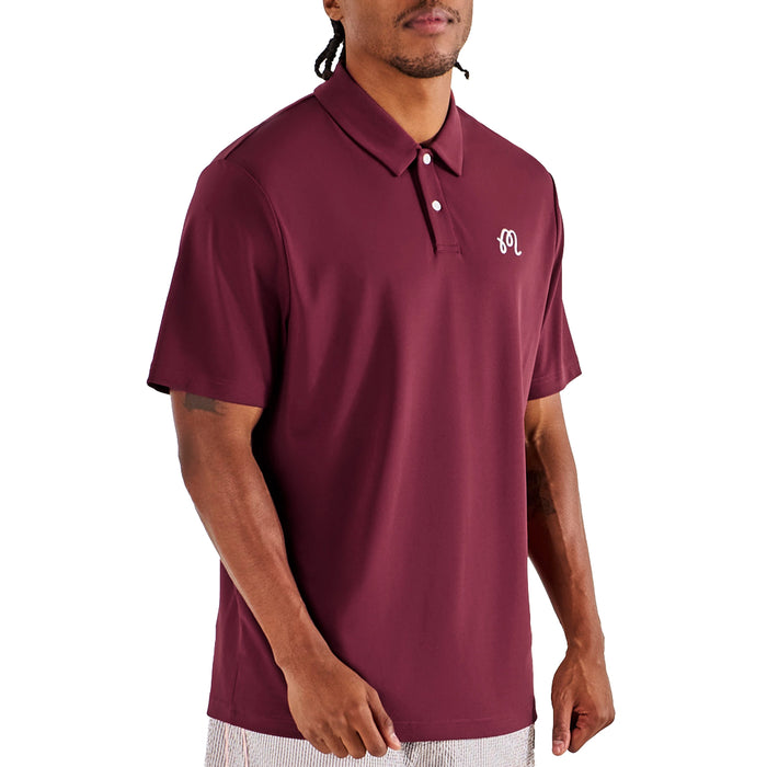 Malbon 2026 Fairway Polo Shirt - Raspberry Truffle