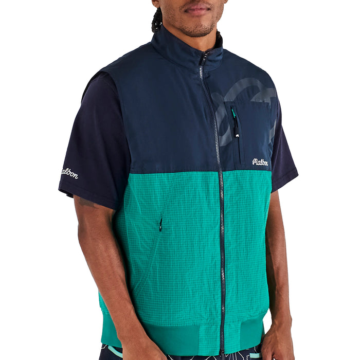Malbon 2026 Finca Vest - Black/Marine Green