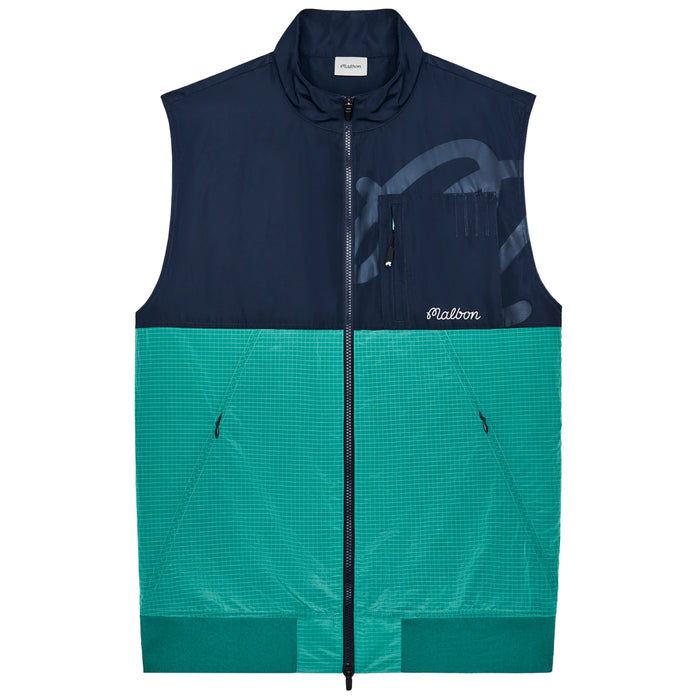 Malbon 2026 Finca Vest - Black/Marine Green