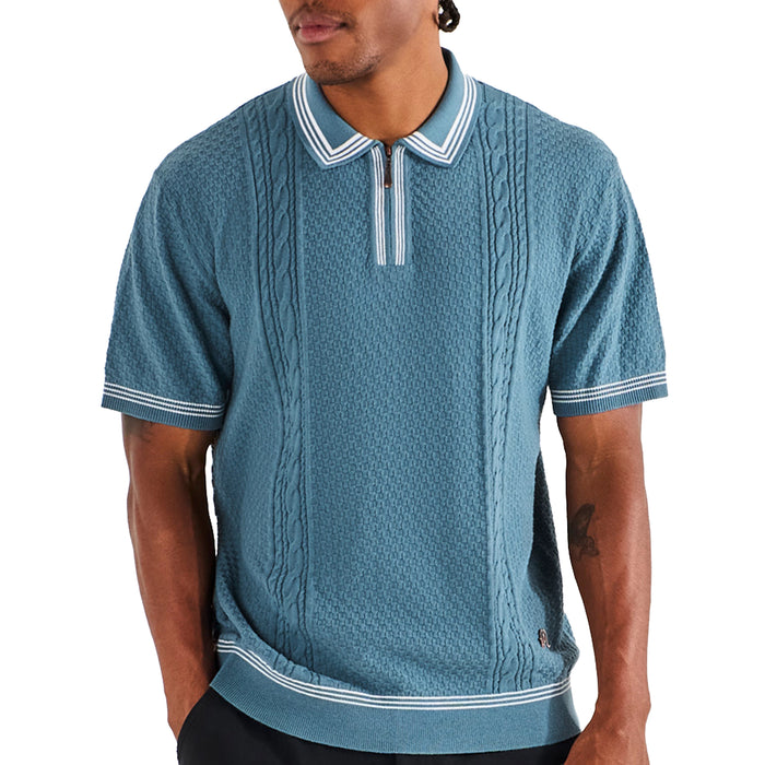 Malbon 2026 Navarro Polo Shirt - Aegean Blue