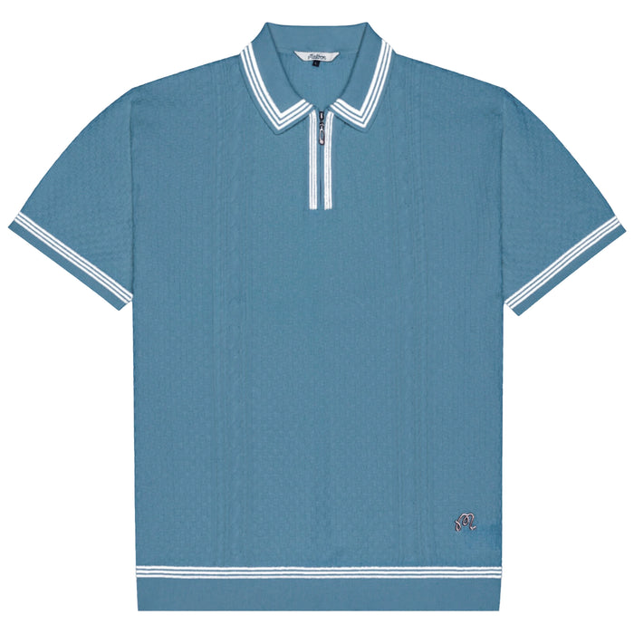 Malbon 2026 Navarro Polo Shirt - Aegean Blue