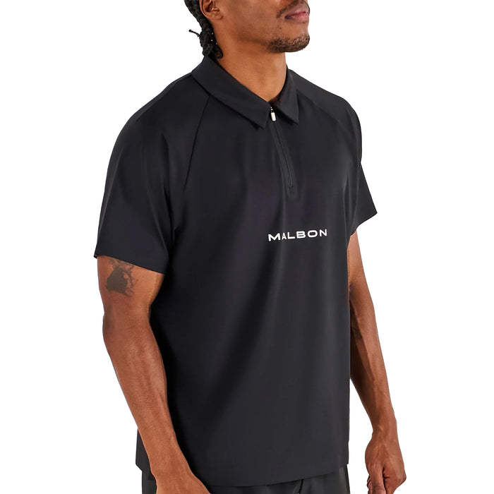 Malbon 2026 Performance Quarter-Zip Raglan Polo Shirt
