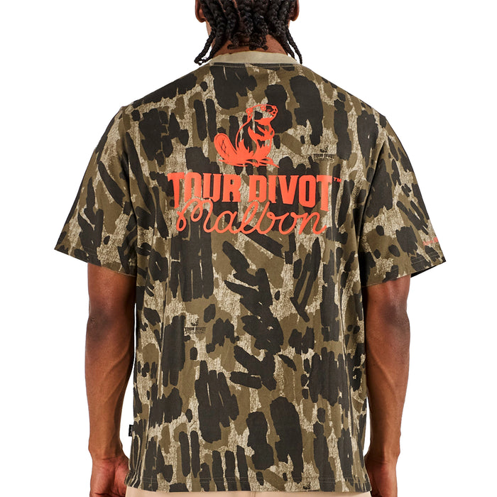 Malbon 2026 Tour Divot Camo Bermuda Tee