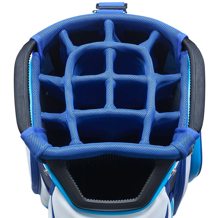 Mizuno 2025 Staff Cart Bag - White/Blue