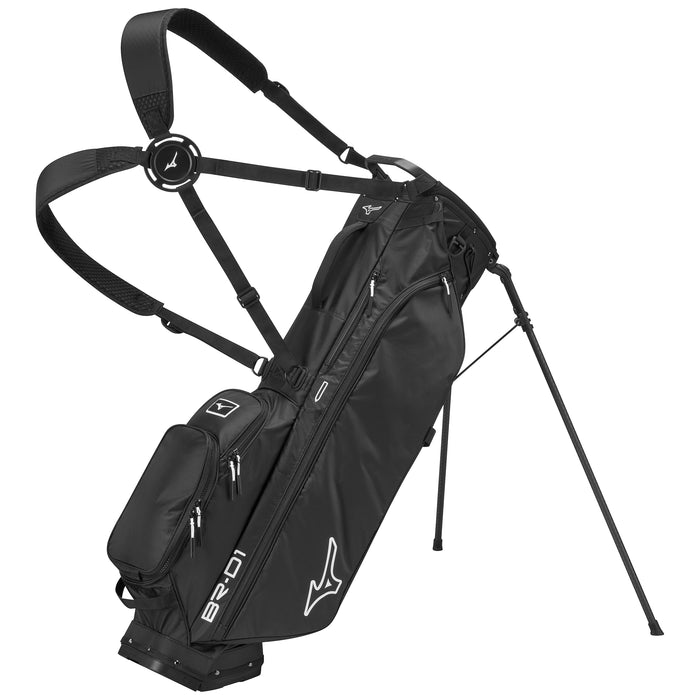 Mizuno 2026 BR-D1 Stand Bag - Black/Smoke