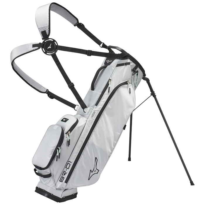 Mizuno 2026 BR-D1 Stand Bag - Light Grey