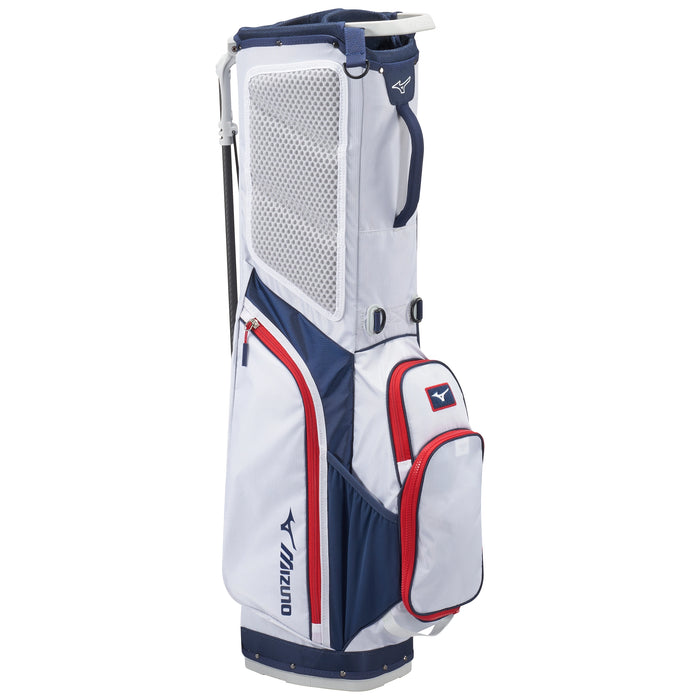 Mizuno 2026 BR-D1 Stand Bag - White/Navy/Red