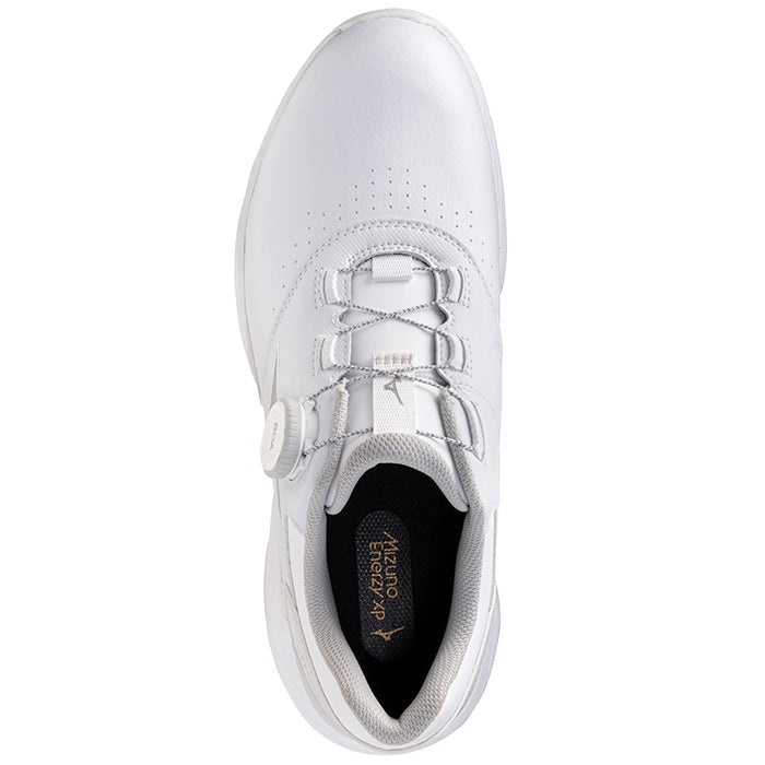 Mizuno 2026 Neo Impact Enerzy Wide Boa Golf Shoes - White/Harbor Mist/Silver