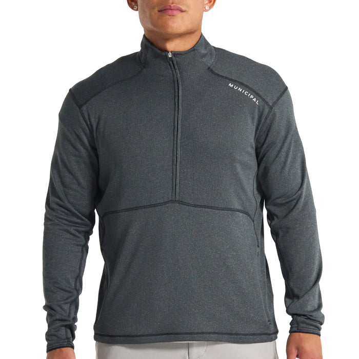 Municipal Sportcross Quarter-Zip Pullover - Black