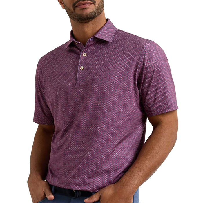 Peter Millar 2026 Lobster Boil Print Performance Jersey Polo Shirt - Bali