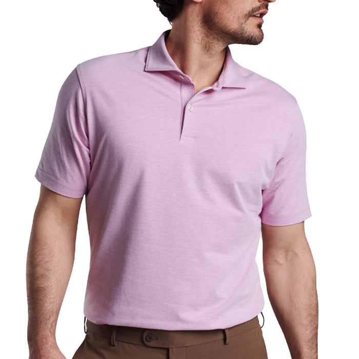 Peter Millar Albatross Cotton Blend Solid Polo Shirt