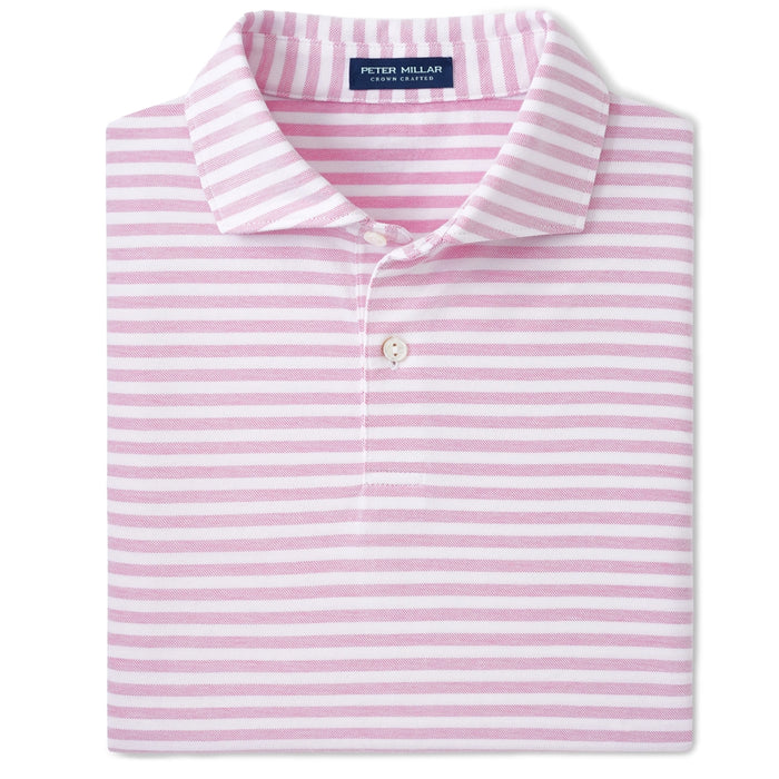 Peter Millar Albatross Cotton Blend Stripe Polo Shirt