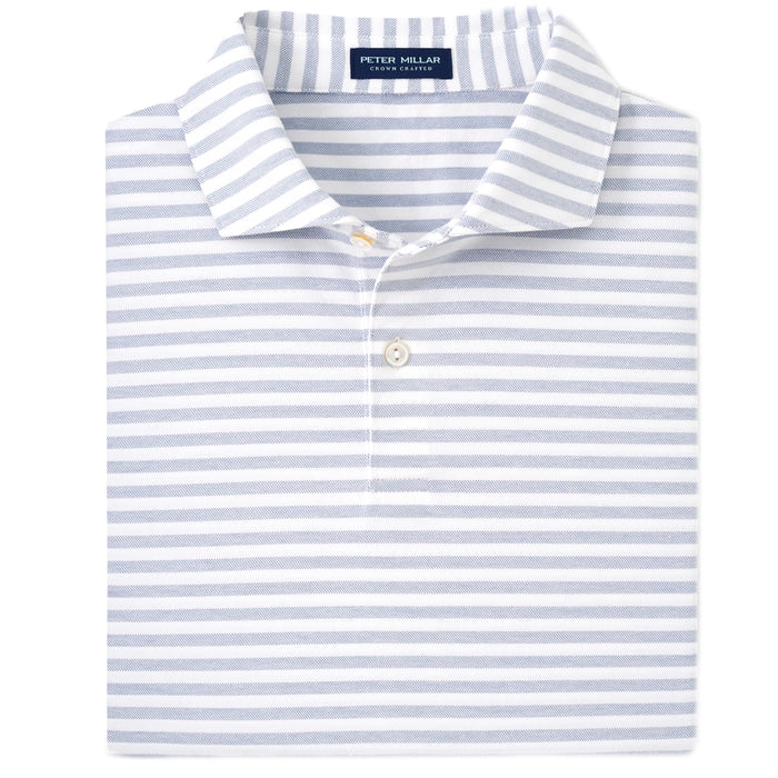 Peter Millar Albatross Cotton Blend Stripe Polo Shirt