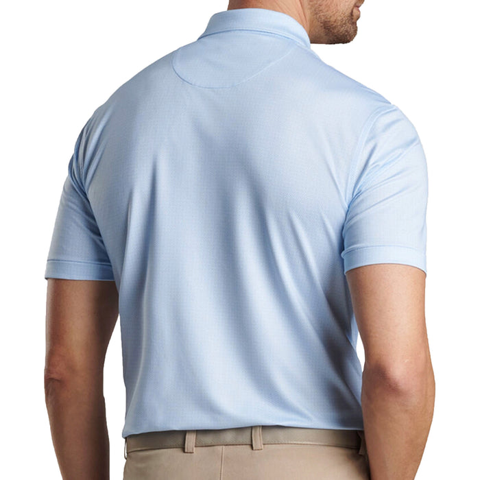 Peter Millar Merrimon Performance Jersey Polo Shirt in Cottage Blue