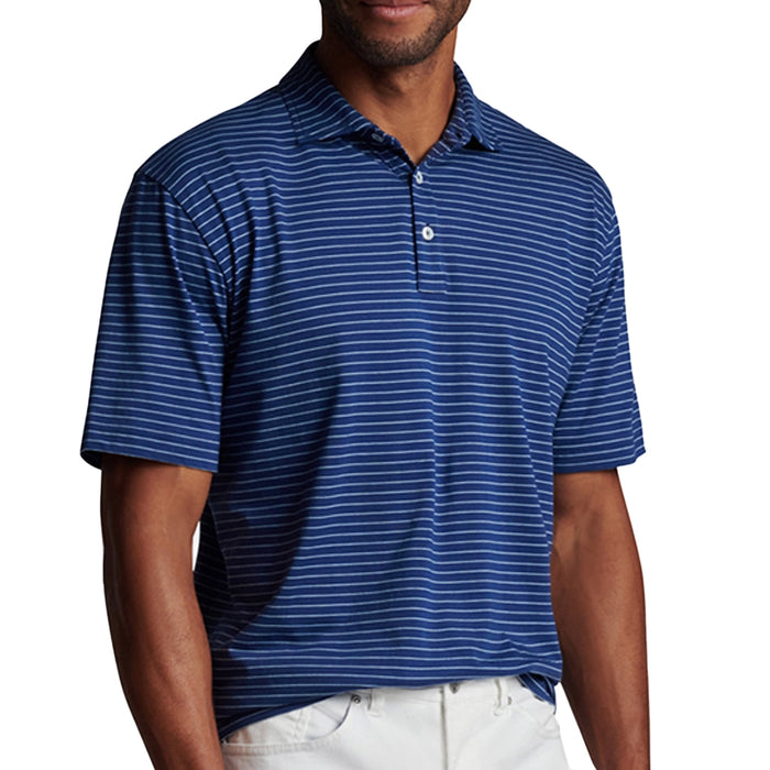 Peter Millar Pilot Mill Cedar Stripe Polo Shirt