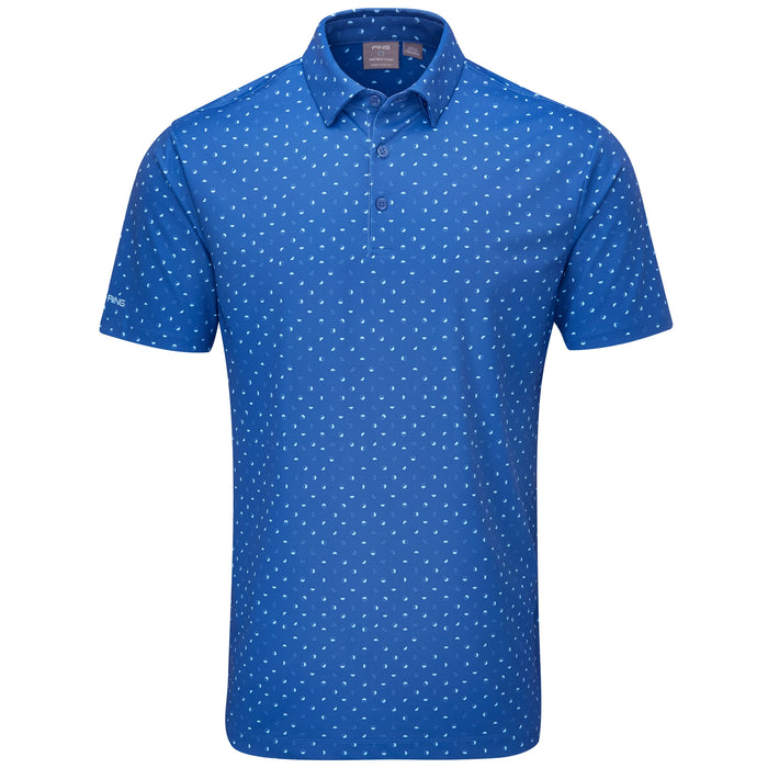 PING 2026 Ephron Polo Shirt - Bright Cobalt Multi
