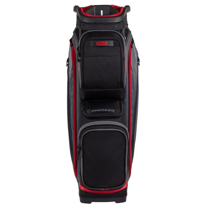 PING 244 Pioneer 27 Cart Bag - Black/Iron/Cherry